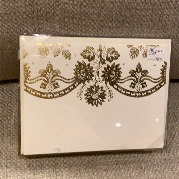 Anna Griffin Other - 10 Anna Griffin Gold & Cream Notecards